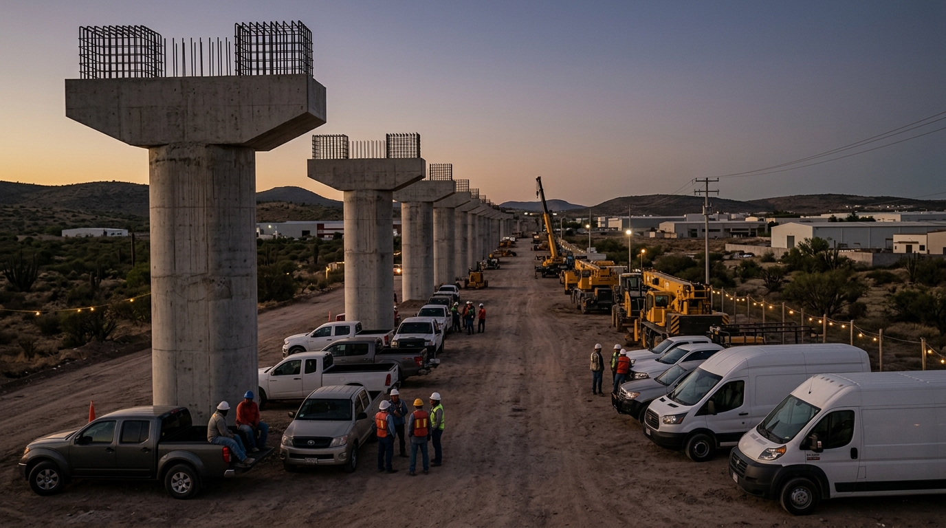 Piden inspección laboral en tramos del Tren México-Querétaro en El Marqués