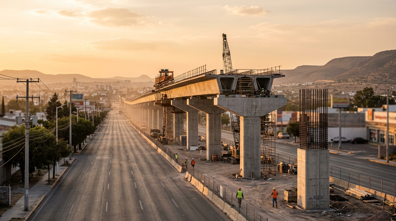 Kuri pide a la Federación financiar obras complementarias del tren México-Querétaro